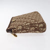 CHRISTIAN DIOR CLUTCH BROWN TROTTER CANVAS