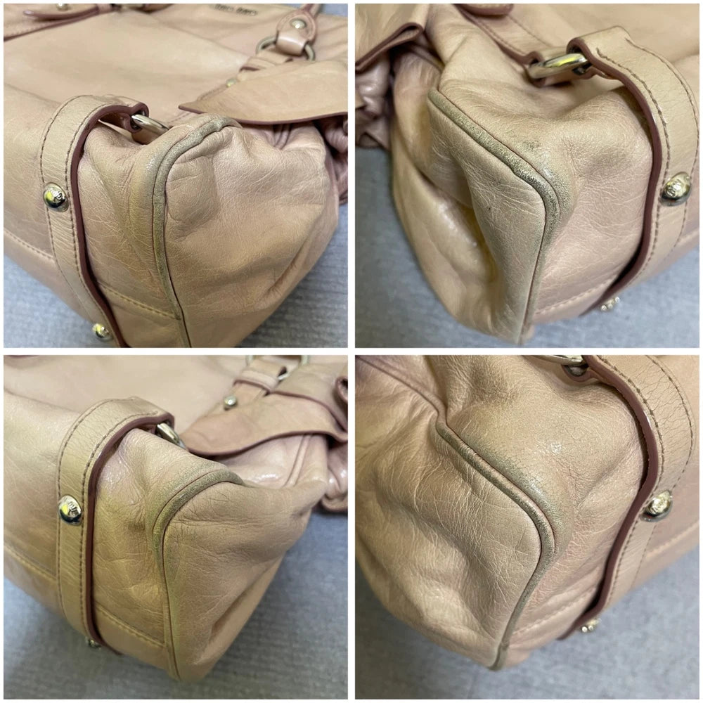 Vintage Miu Miu Mini Bow Bag - Pink Leather