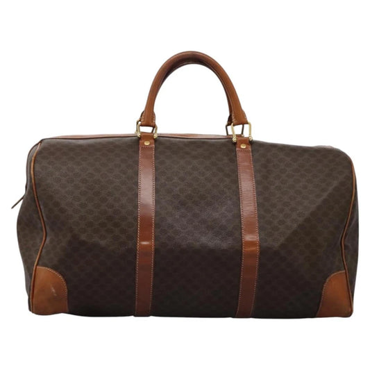 CELINE BOSTON BAG MACADAM CANVAS