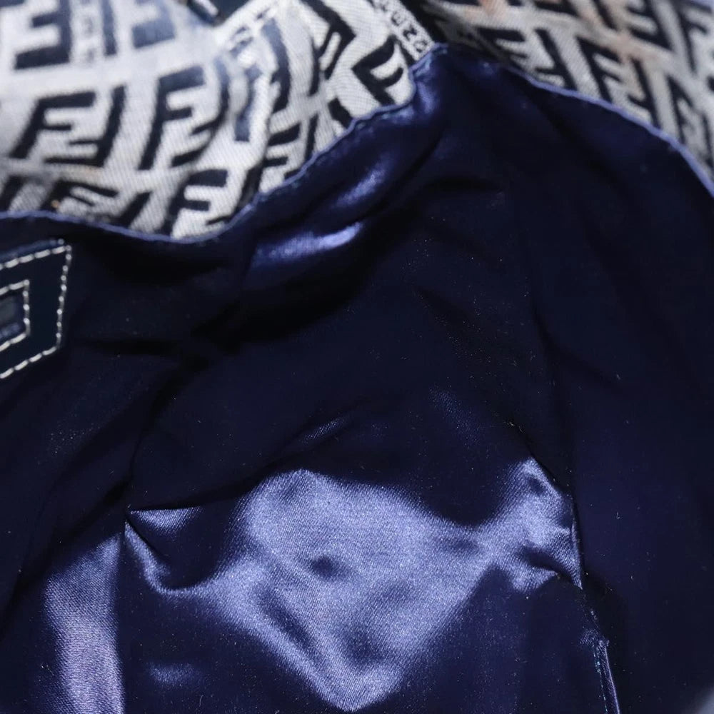 FENDI MAMMA BAGUETTE ZUCCHINO CANVAS NAVY