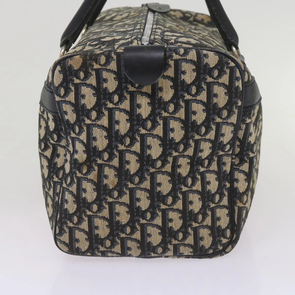 Dior Boston Bag Vintage - Navy Trotter Canvas