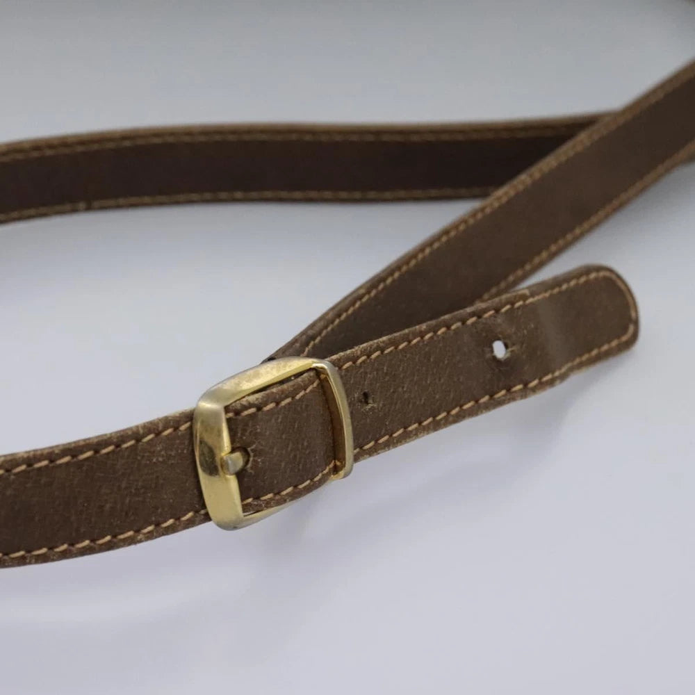 VINTAGE GUCCI SHOULDER BAG BROWN LEATHER