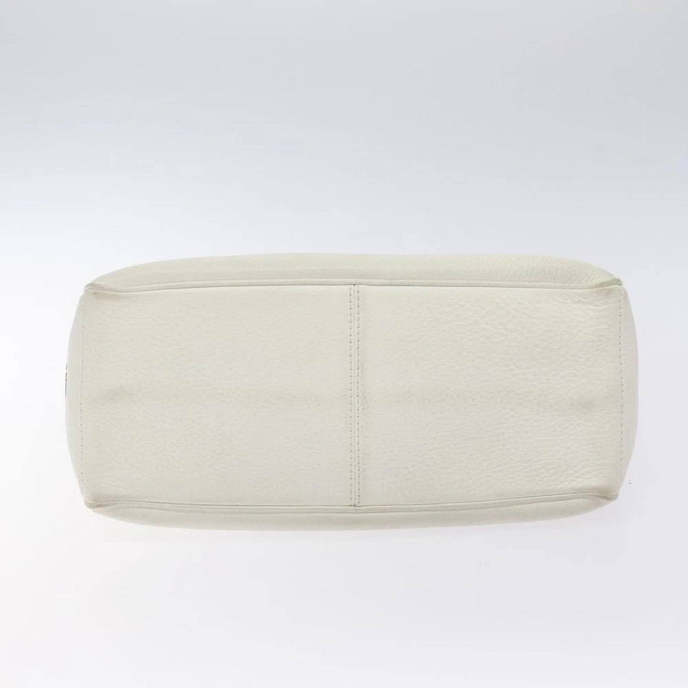 Celine Boogie Bag - White Leather