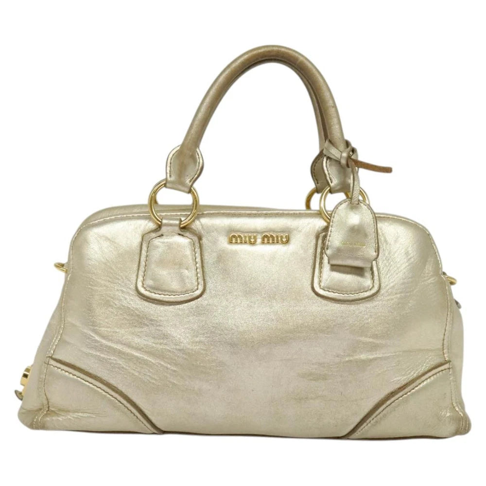 Vintage Miu Miu Bag - Gold Leather