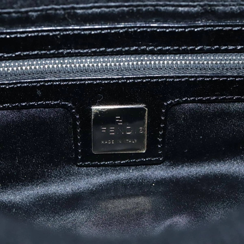FENDI MAMMA BAGUETTE BLACK KNIT