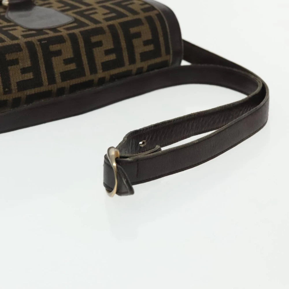 VINTAGE FENDI CROSSBODY BAG ZUCCA CANVAS