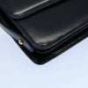 CELINE SHOULDER BAG NAVY LEATHER
