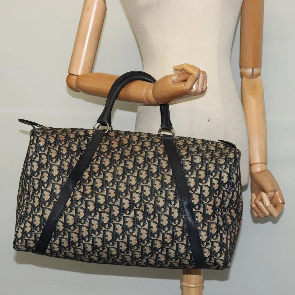 Dior Boston Bag 40 - Navy Trotter Canvas