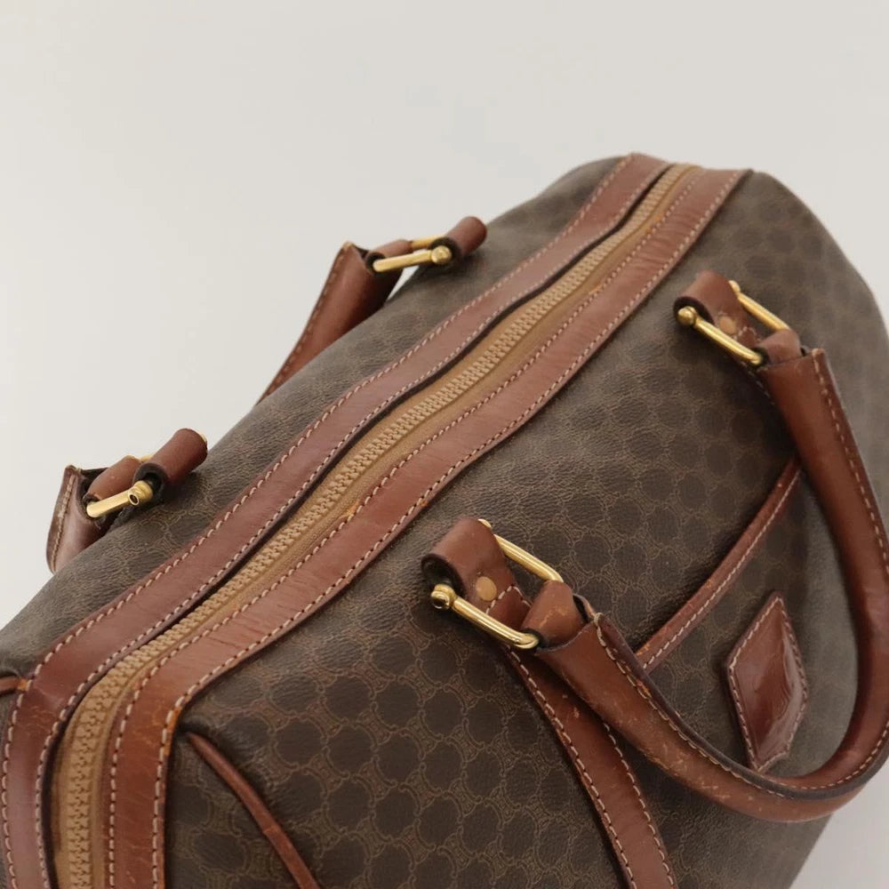 CELINE BOSTON BAG MACADAM CANVAS