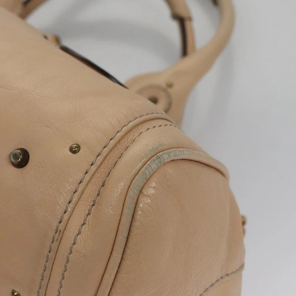 CHLOE PADDINGTON BAG BEIGE LEATHER