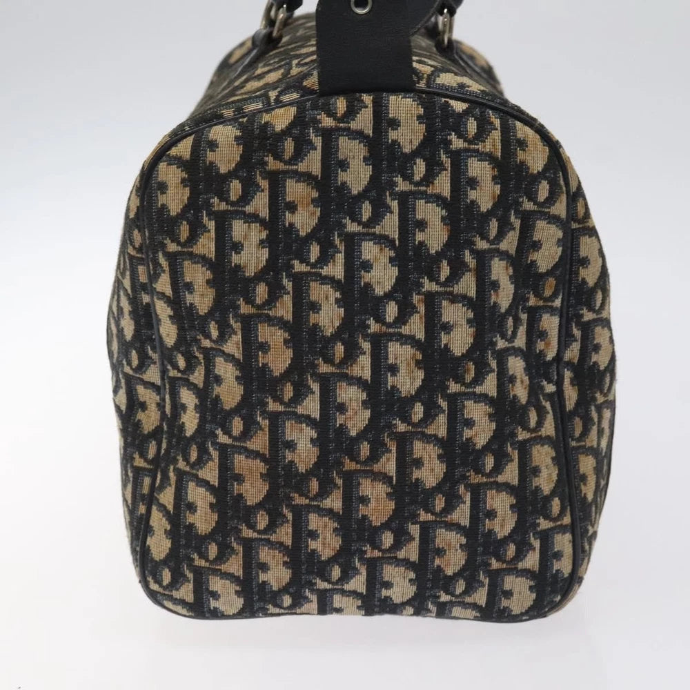 Dior Boston Bag 30 - Navy Trotter Canvas