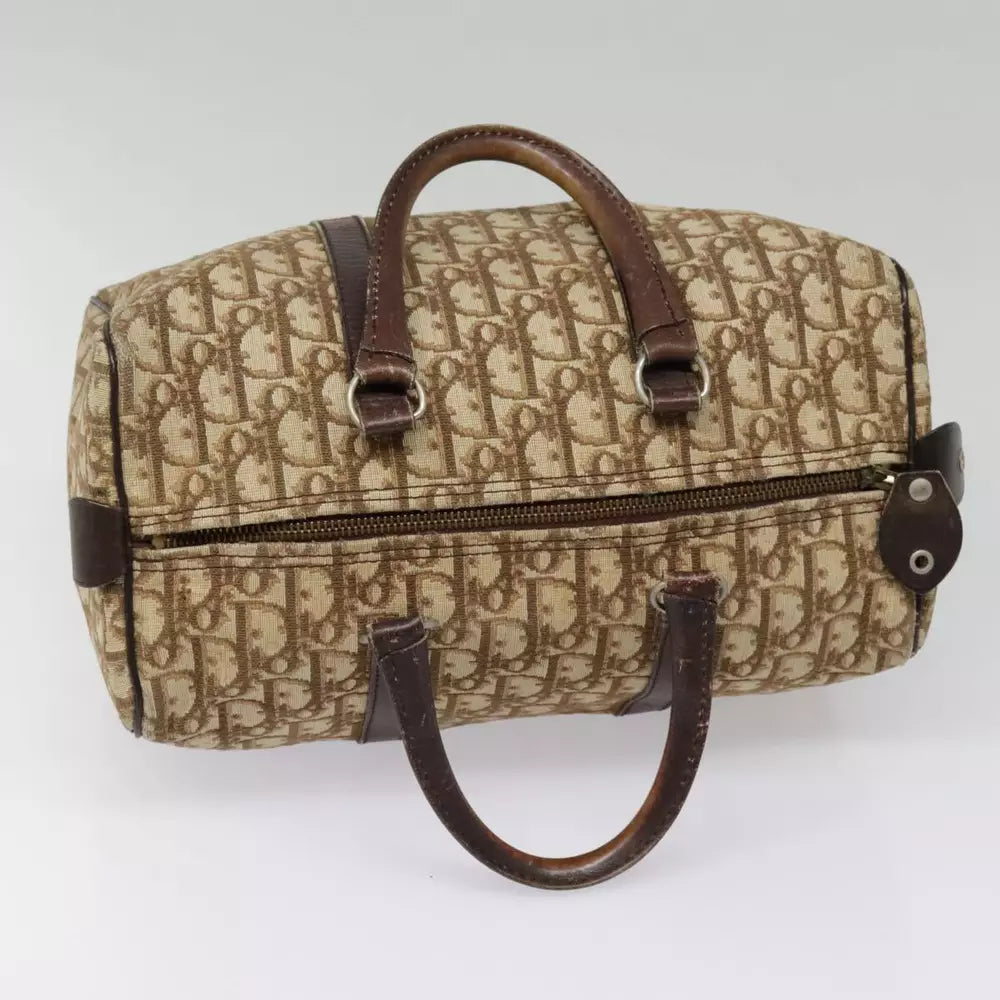 CHRISTIAN DIOR BOSTON BAG 30 TROTTER CANVAS