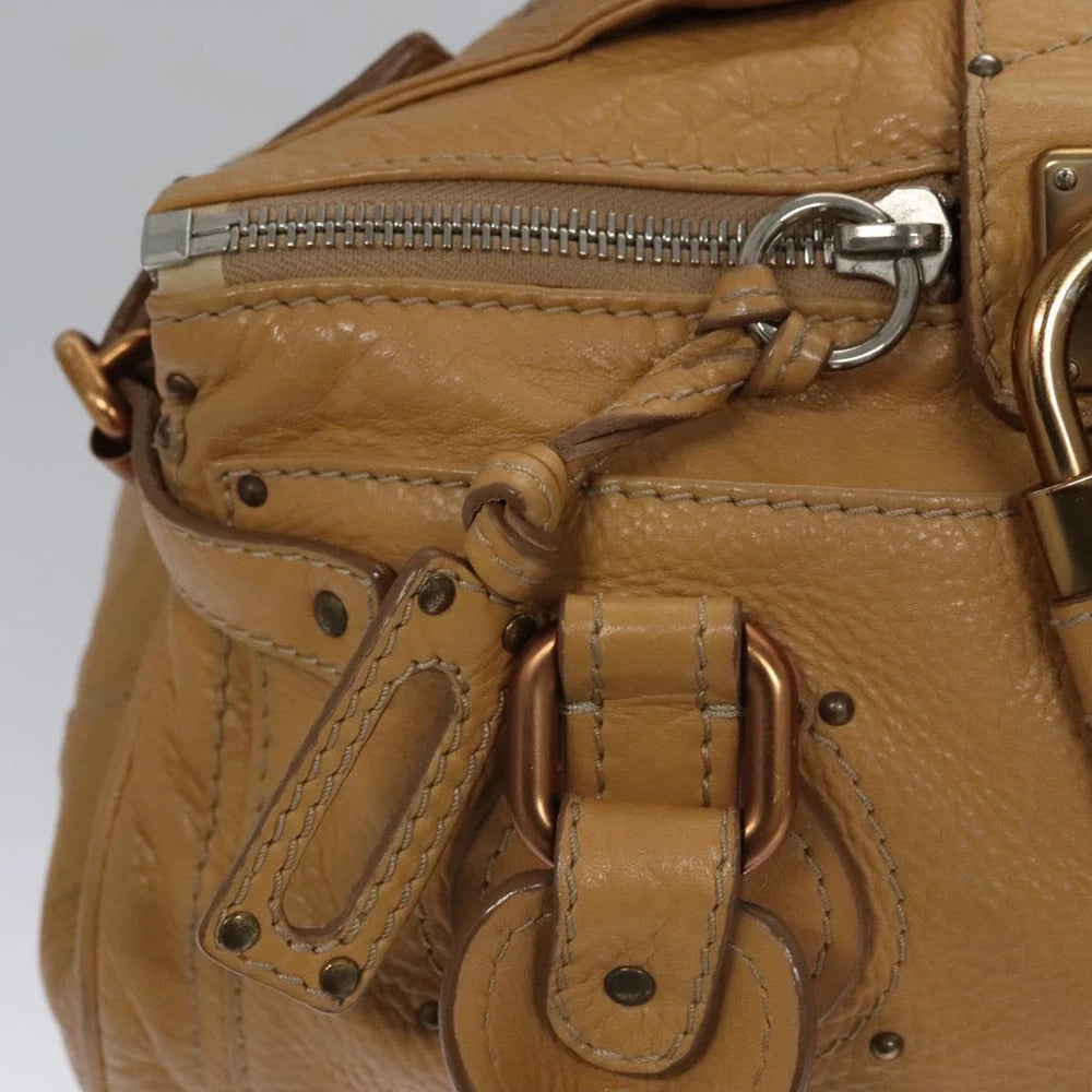 CHLOE PADDINGTON BAG BEIGE LEATHER