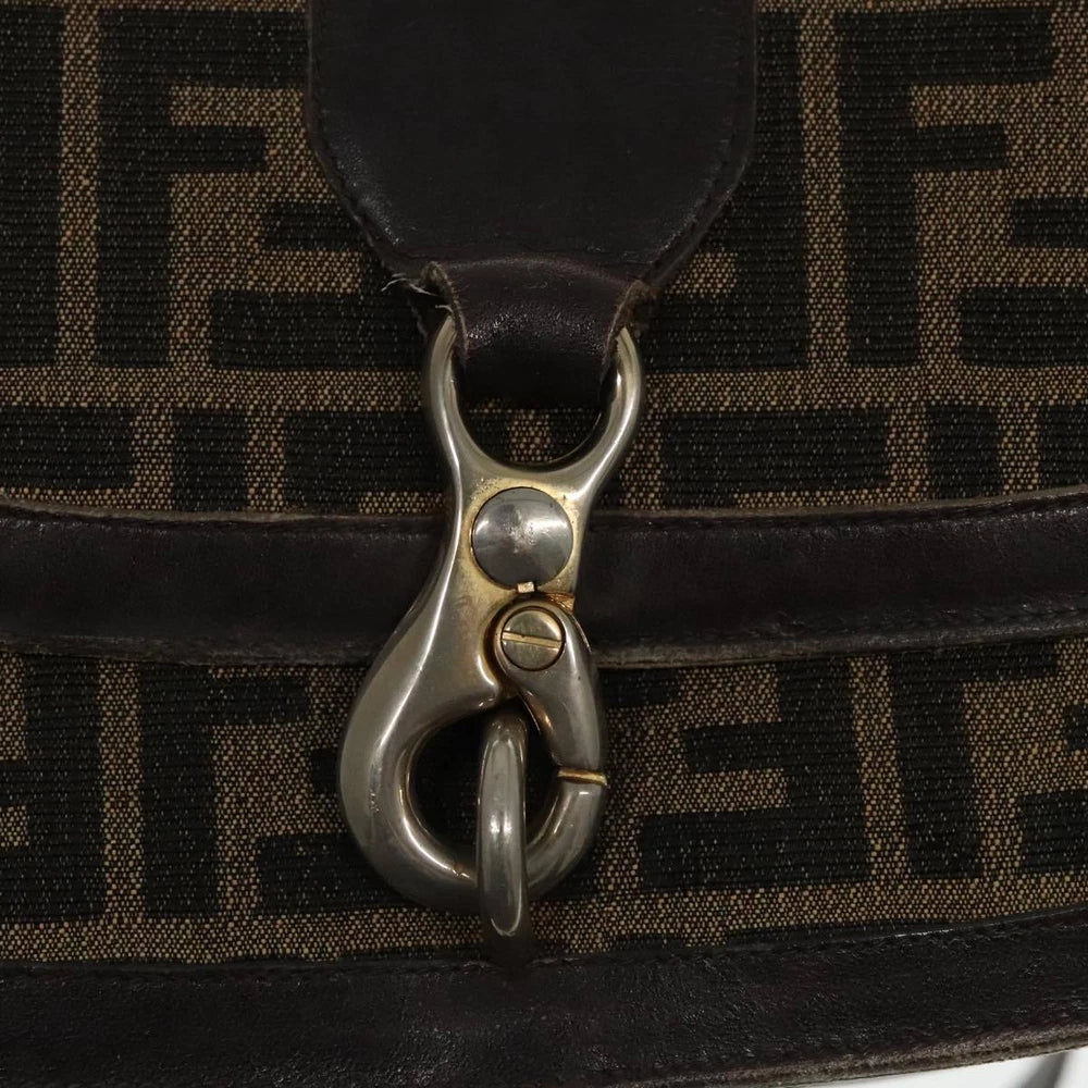 VINTAGE FENDI CROSSBODY BAG ZUCCA CANVAS