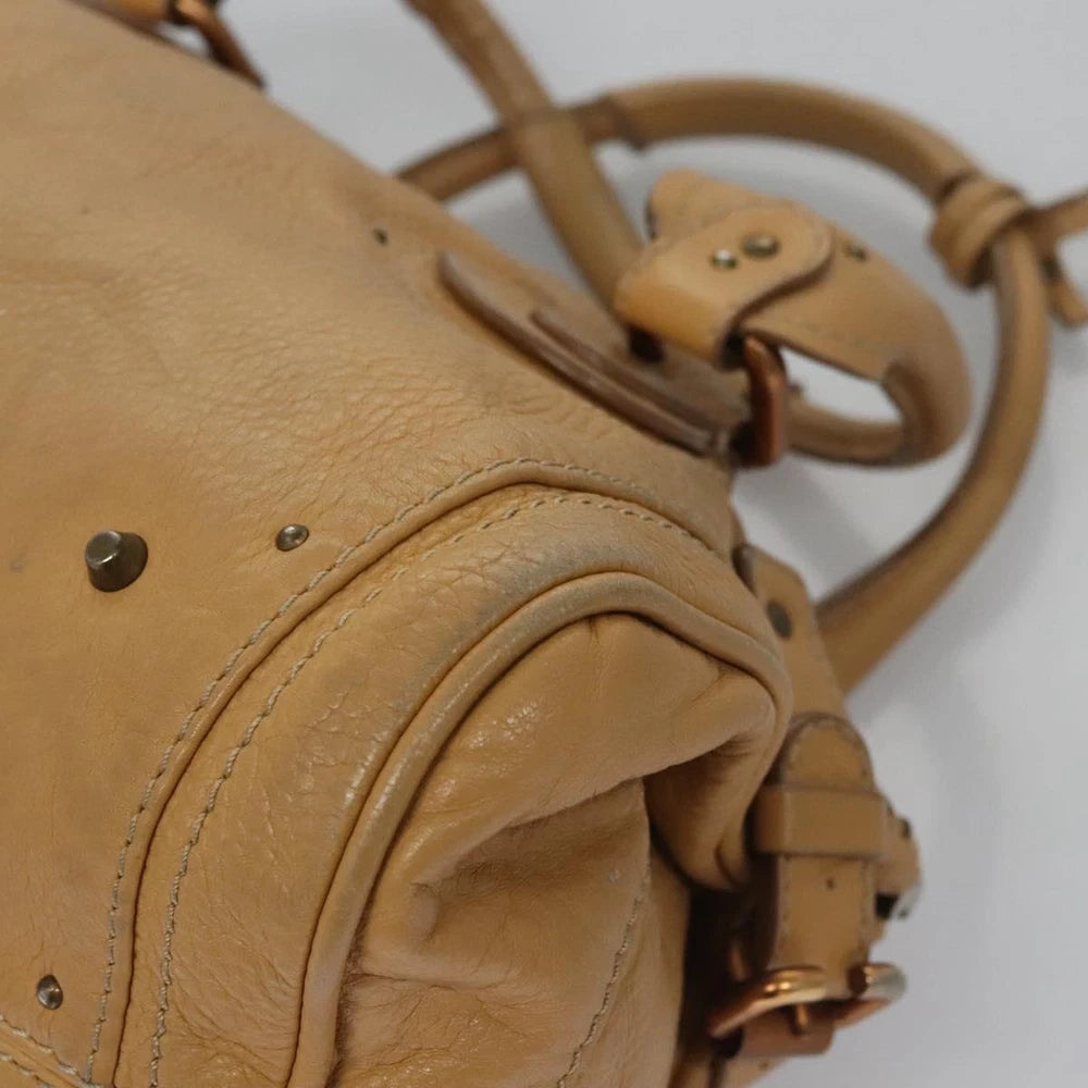 CHLOE PADDINGTON BAG BEIGE LEATHER