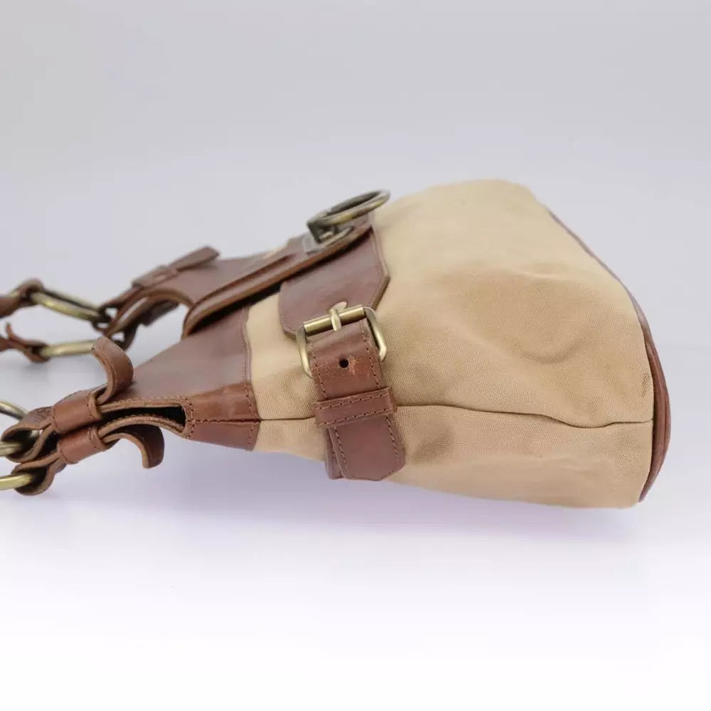 BURBERRY CANVAS SHOULDER BAG