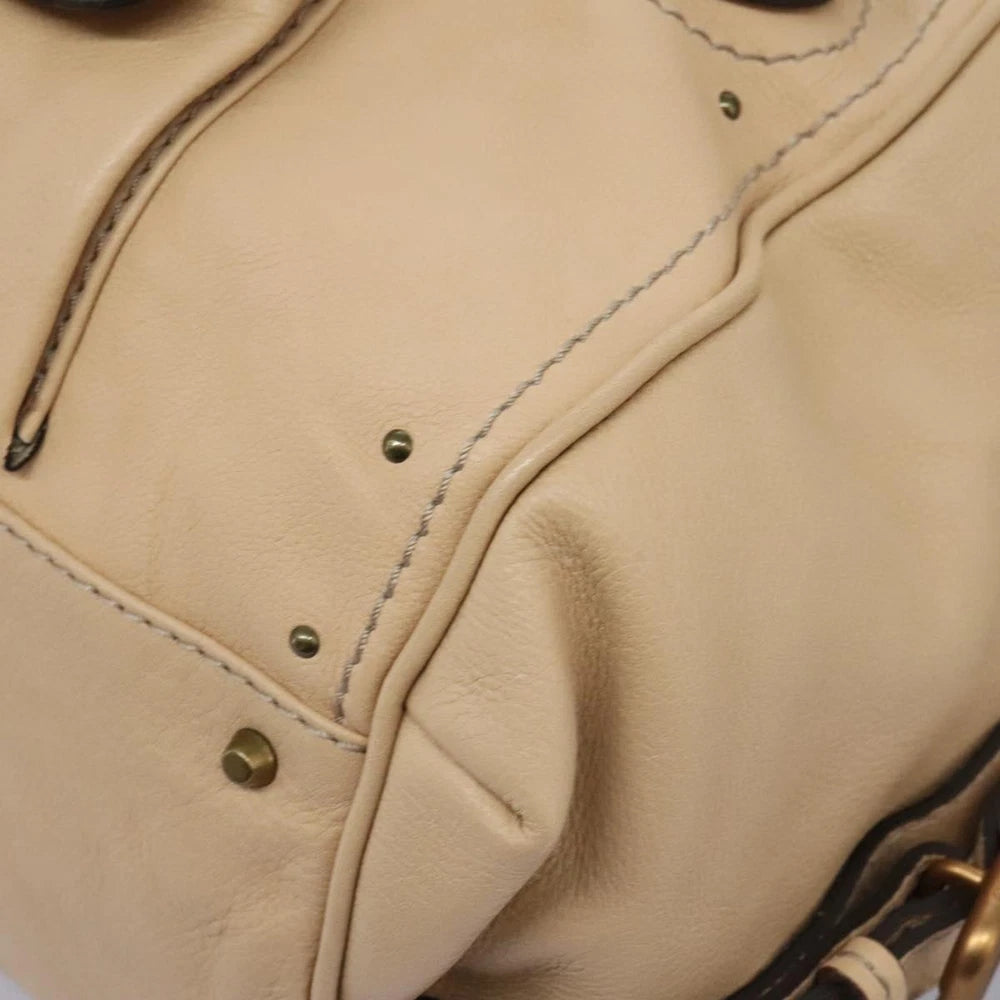 CHLOE PADDINGTON BAG BEIGE LEATHER