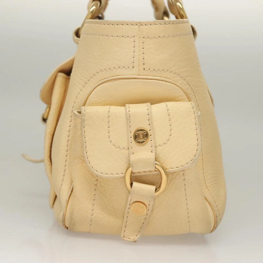 Celine Boogie Bag - Beige Leather