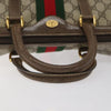 GUCCI BOSTON BAG GG SUPREME WEB SHERRY LINE