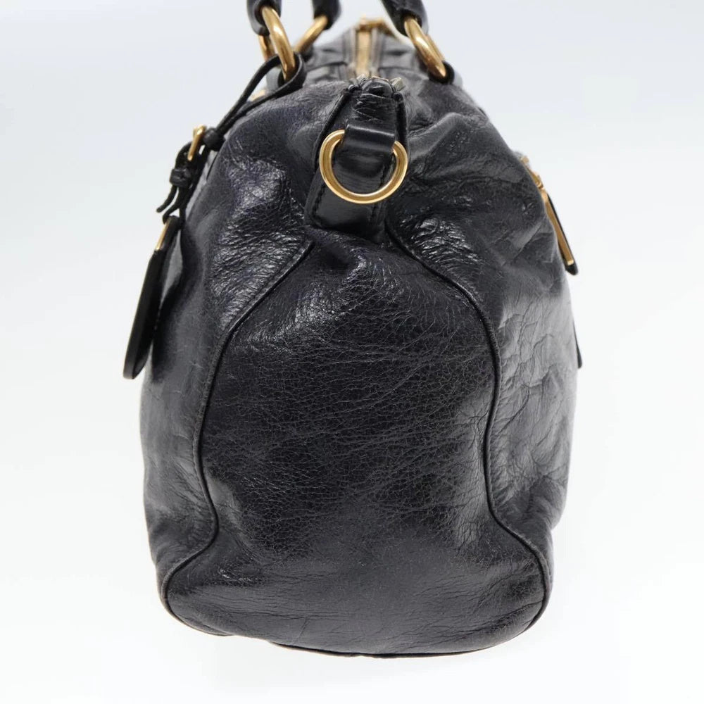 VINTAGE PRADA BAG BLACK LEATHER