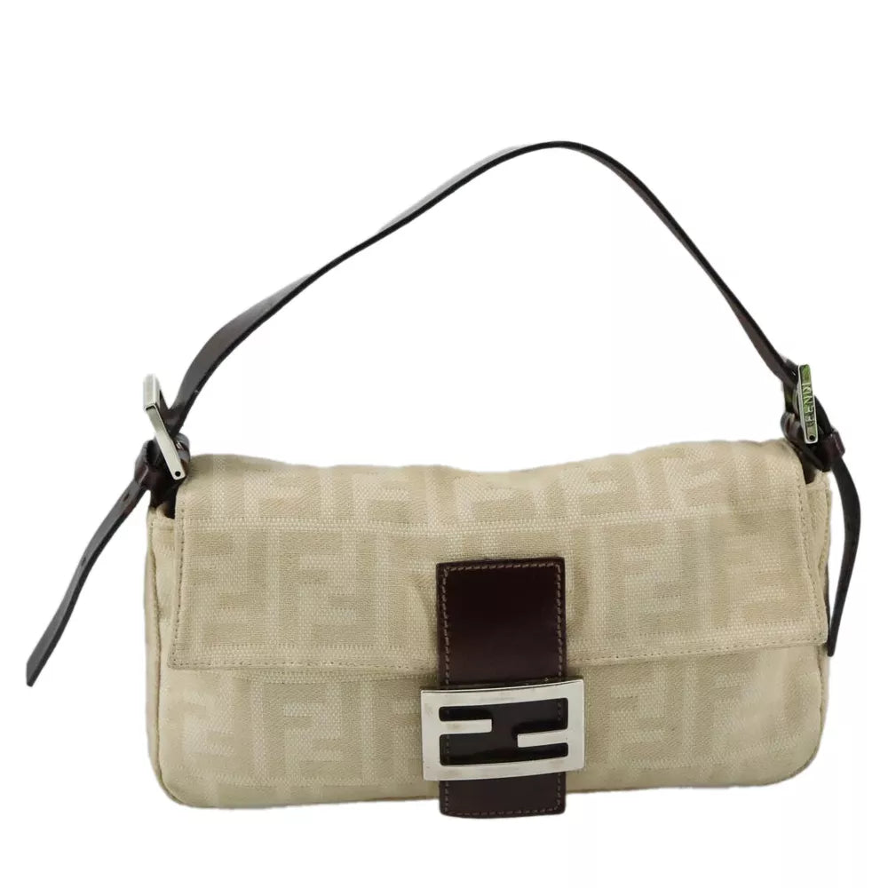 FENDI MAMMA BAGUETTE SHOULDER BAG ZUCCA CANVAS - Brands Select