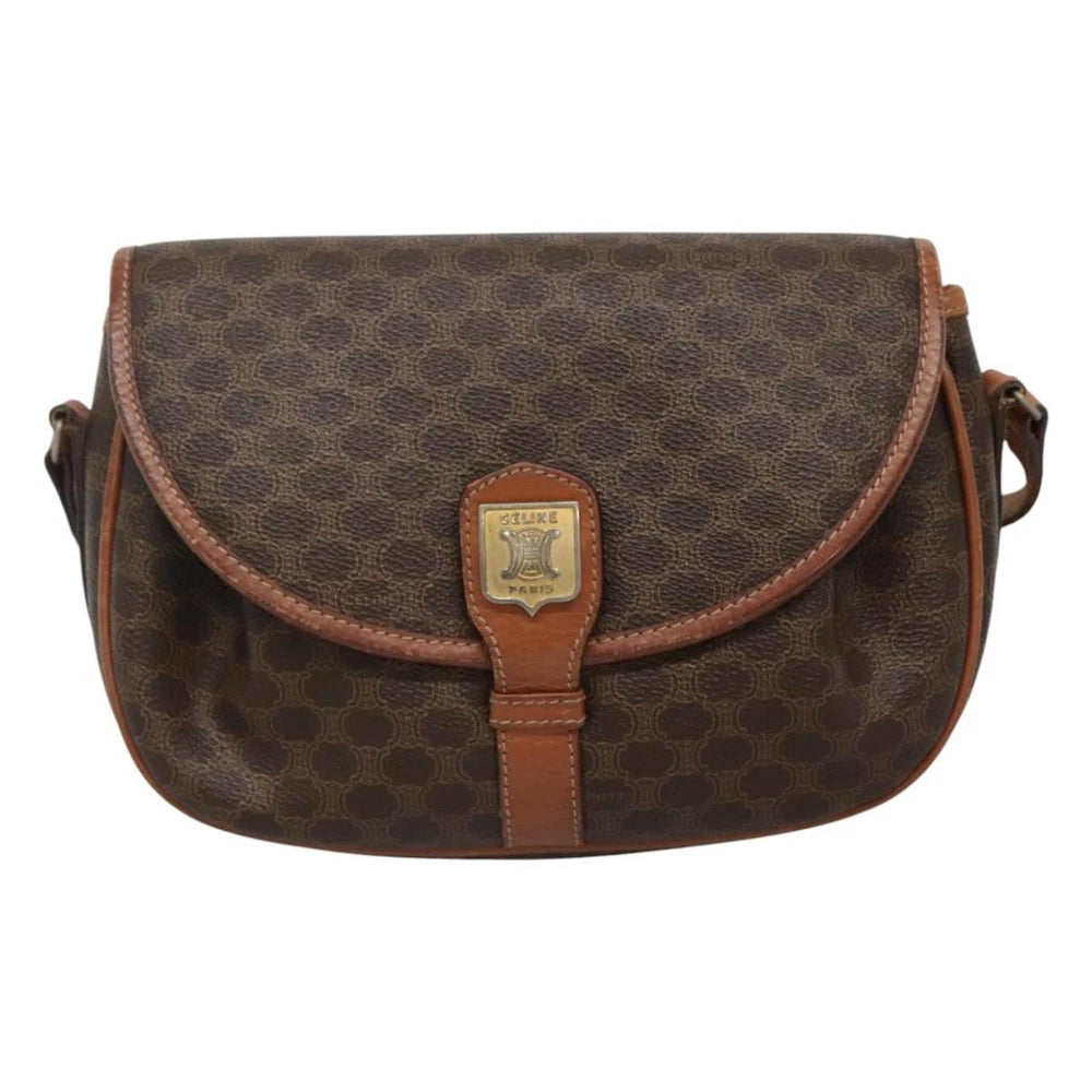 VINTAGE CELINE CROSSBODY BAG MACADAM CANVAS