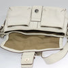 COACH SHOULDER BAG WHITE LEATHER
