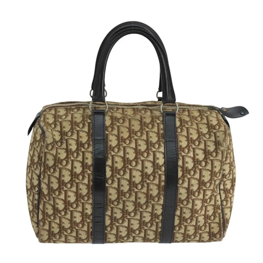 CHRISTIAN DIOR BOSTON BAG 30 TROTTER CANVAS