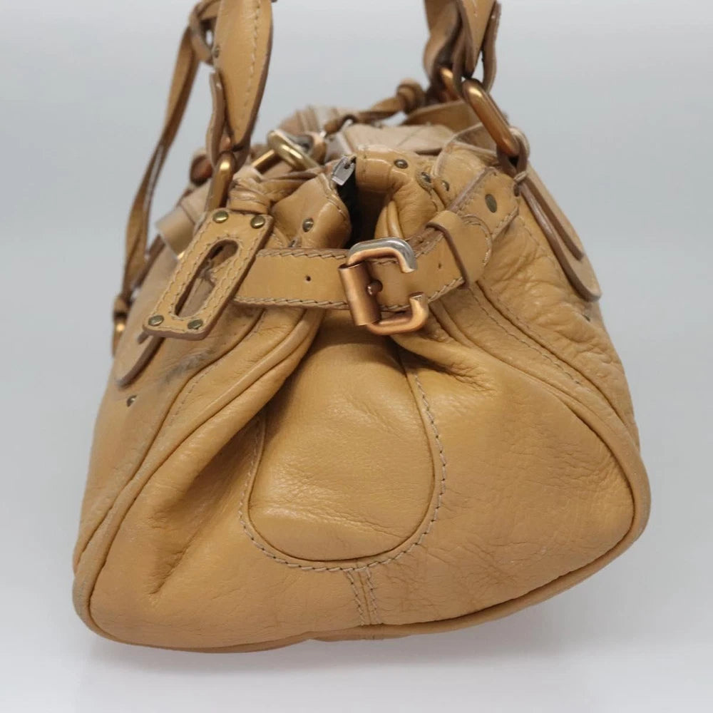 CHLOE PADDINGTON BAG BEIGE LEATHER