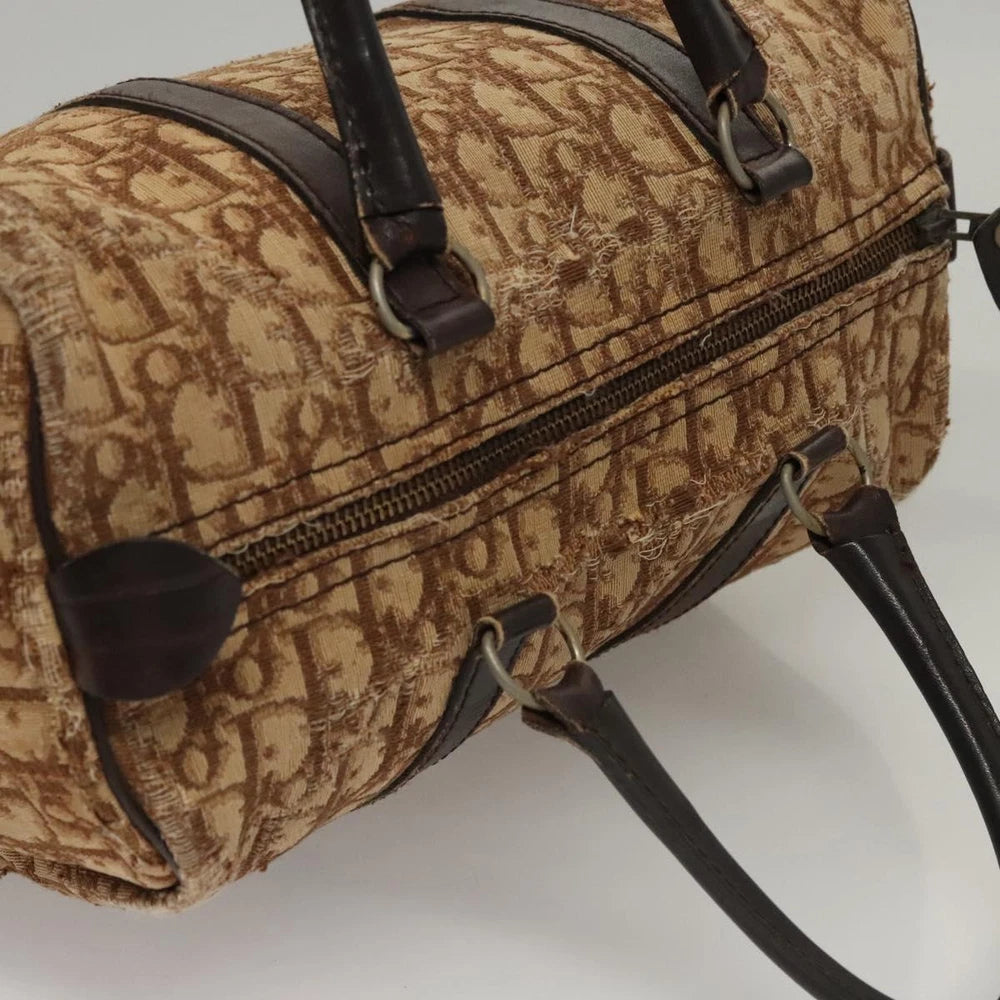 CHRISTIAN DIOR BOSTON BAG 30 TROTTER CANVAS