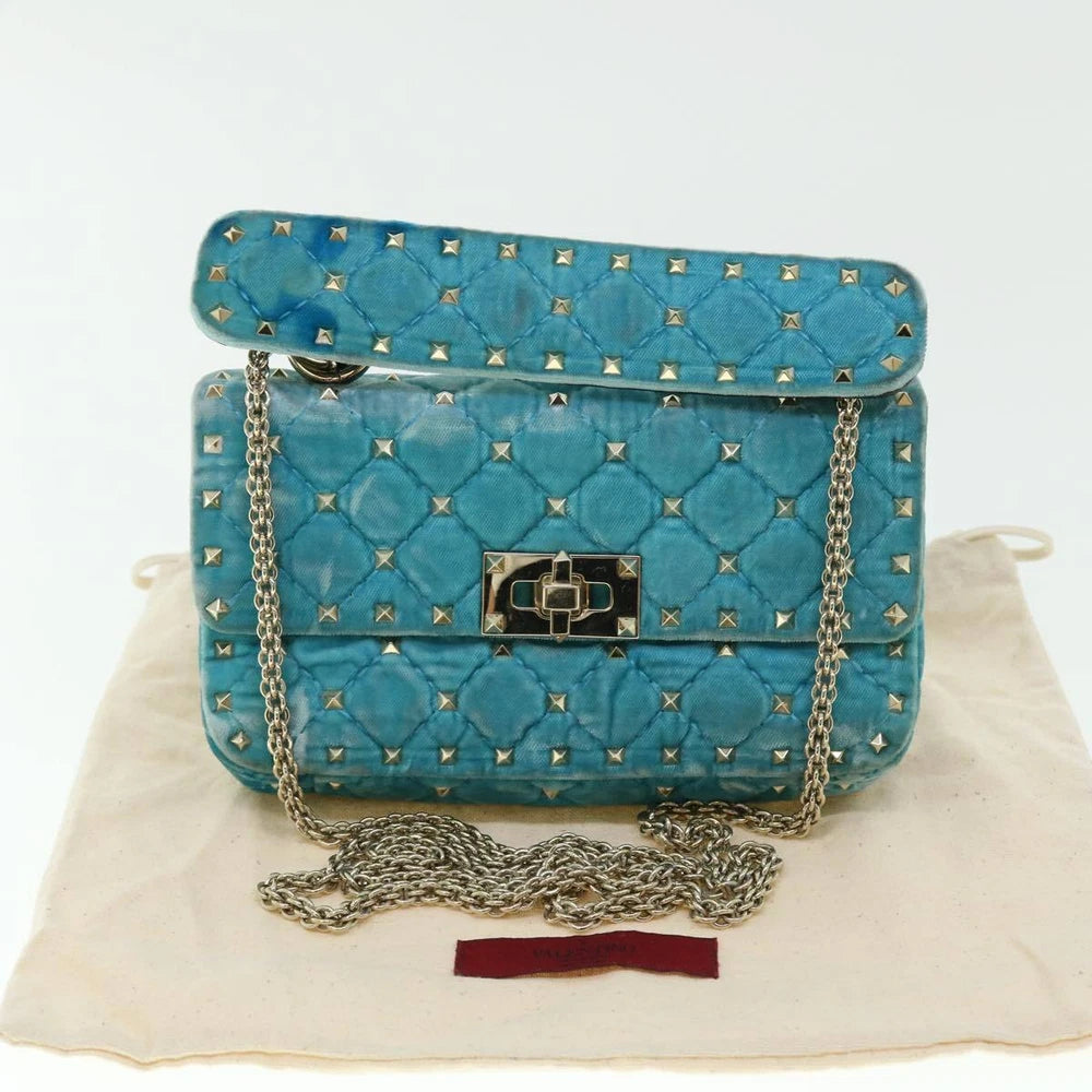 VALENTINO QUILTED BAG VELOR LIGHT BLUE