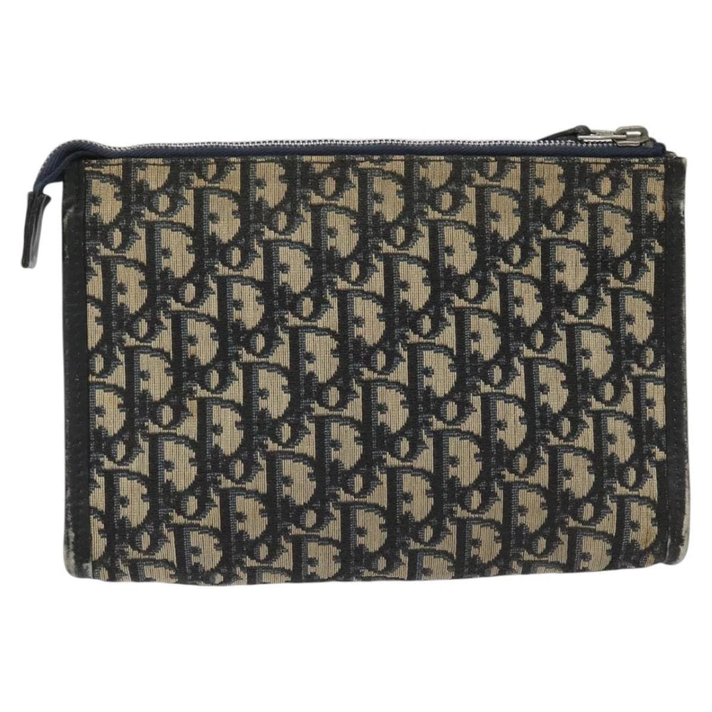 CHRISTIAN DIOR CLUTCH TROTTER CANVAS