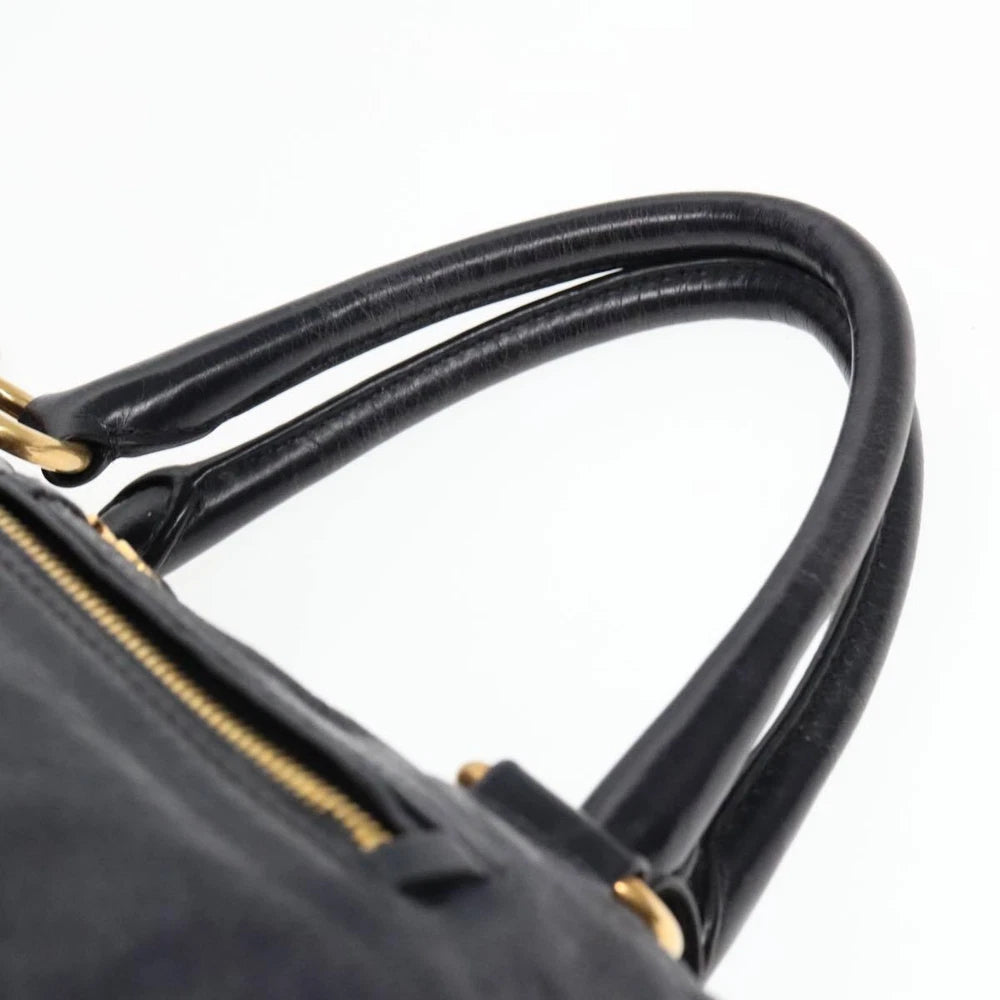 VINTAGE PRADA BAG BLACK LEATHER