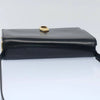 CELINE SHOULDER BAG NAVY LEATHER