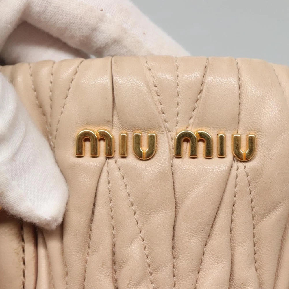 Miu Miu Matelasse Bag - Light pink Leather
