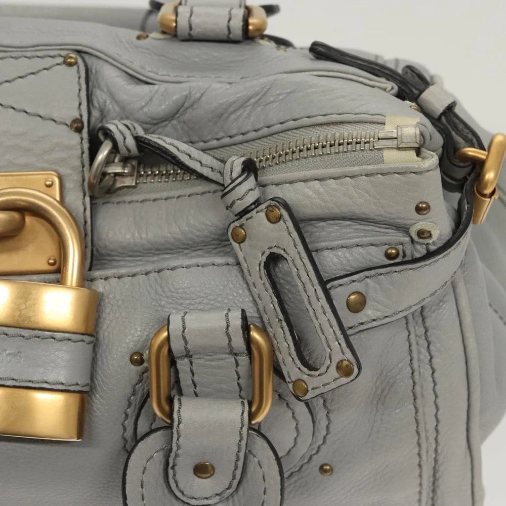 Vintage Chloe Paddington Bag - Gray Leather