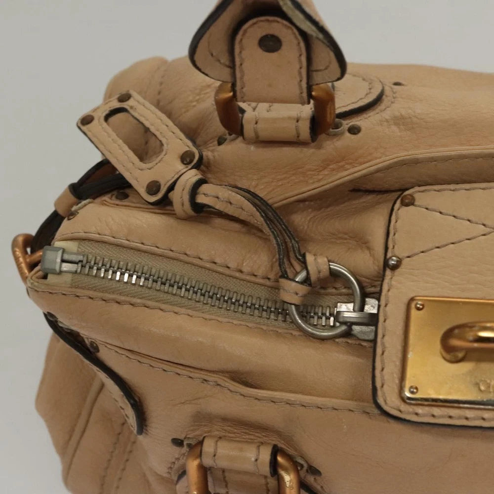 CHLOE PADDINGTON BAG BEIGE LEATHER
