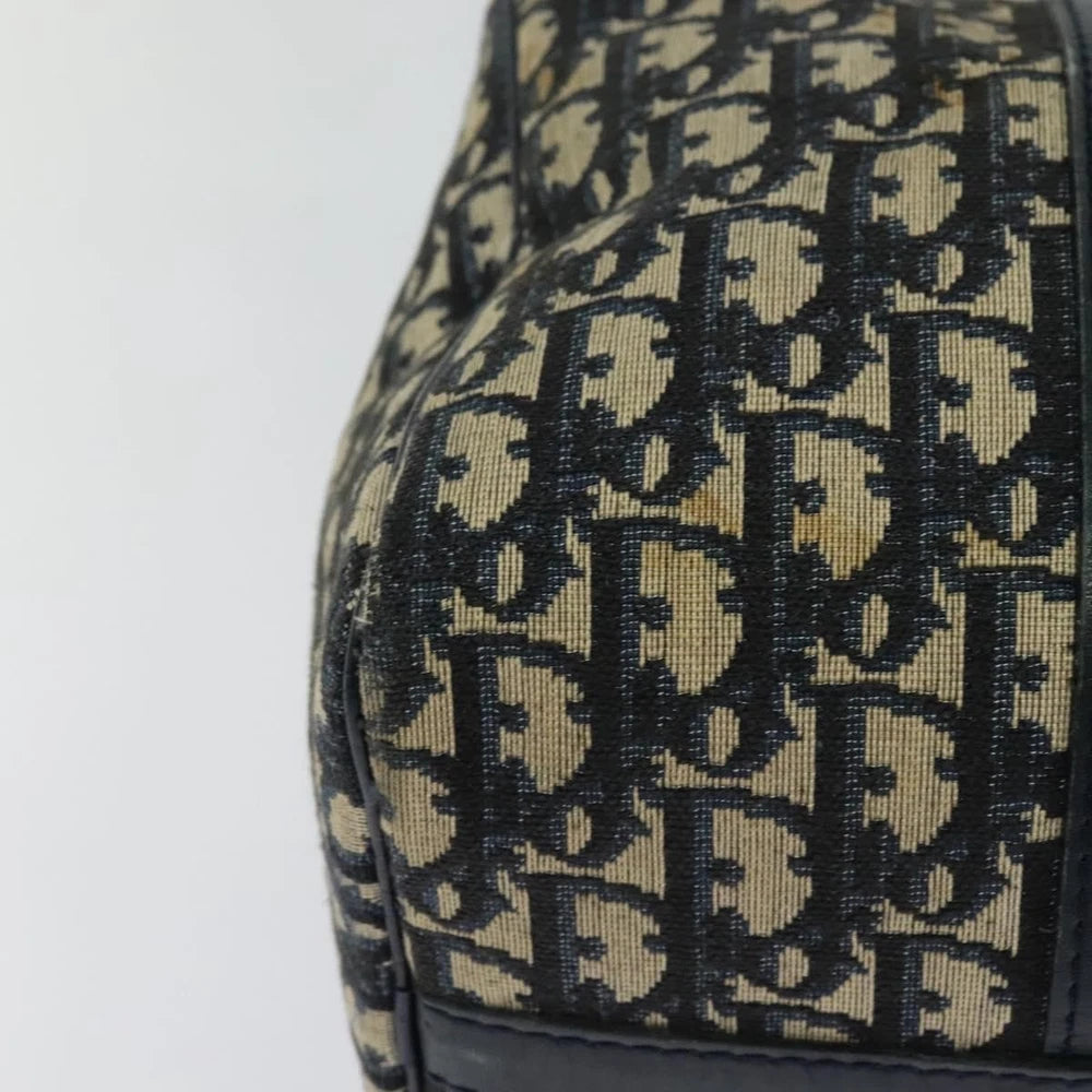 Dior Boston Bag - Navy Trotter Canvas