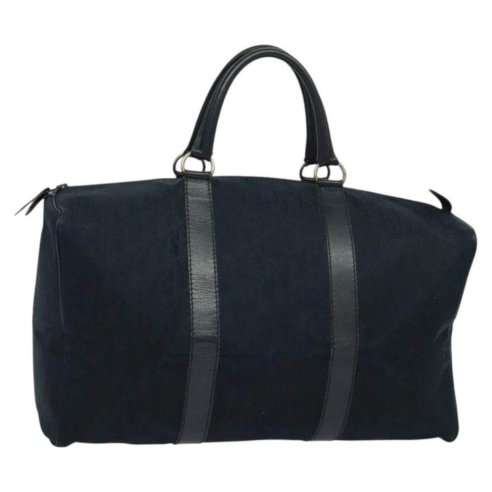 Vintage Dior Boston Bag - Navy Trotter Canvas