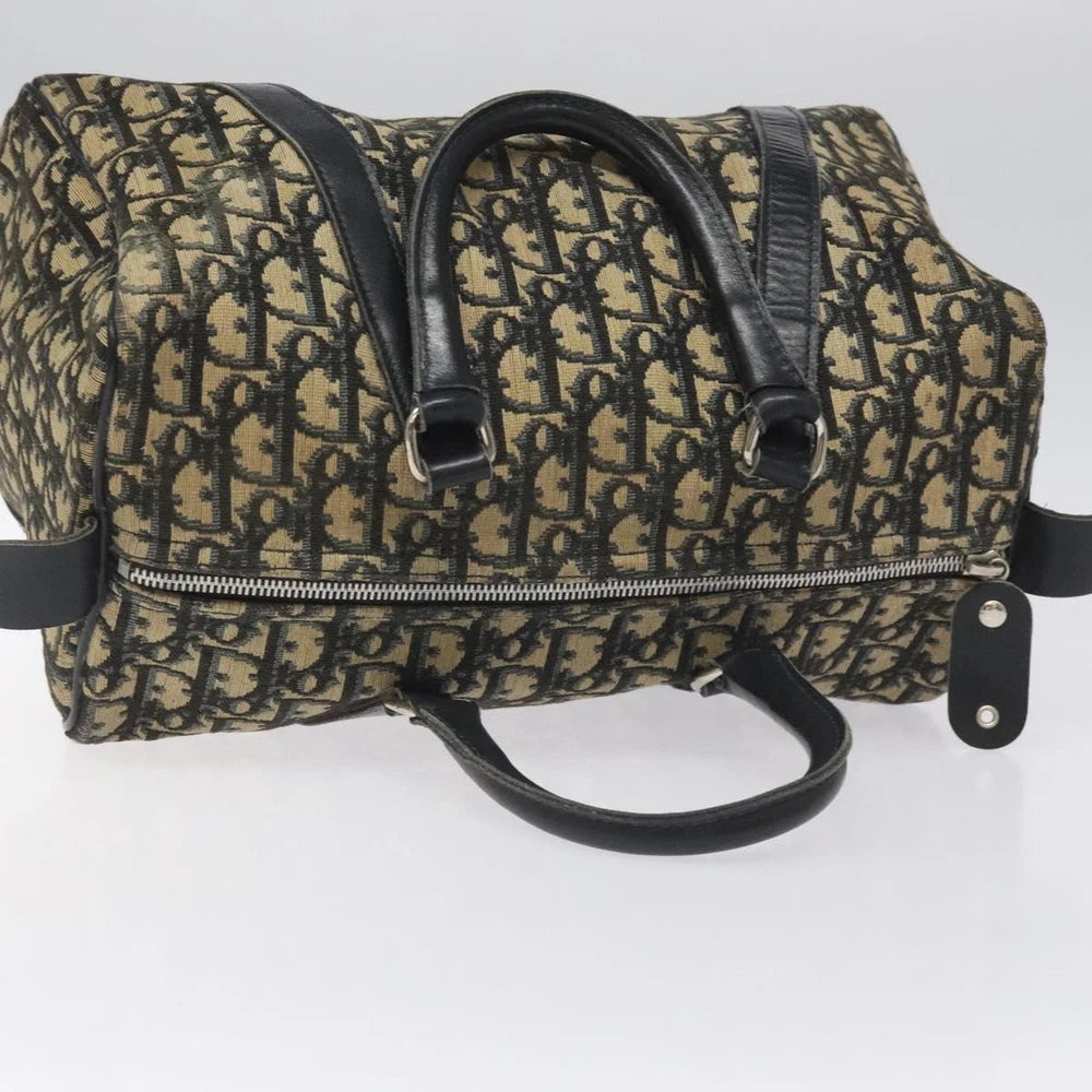 CHRISTIAN DIOR BOSTON BAG 30 TROTTER CANVAS