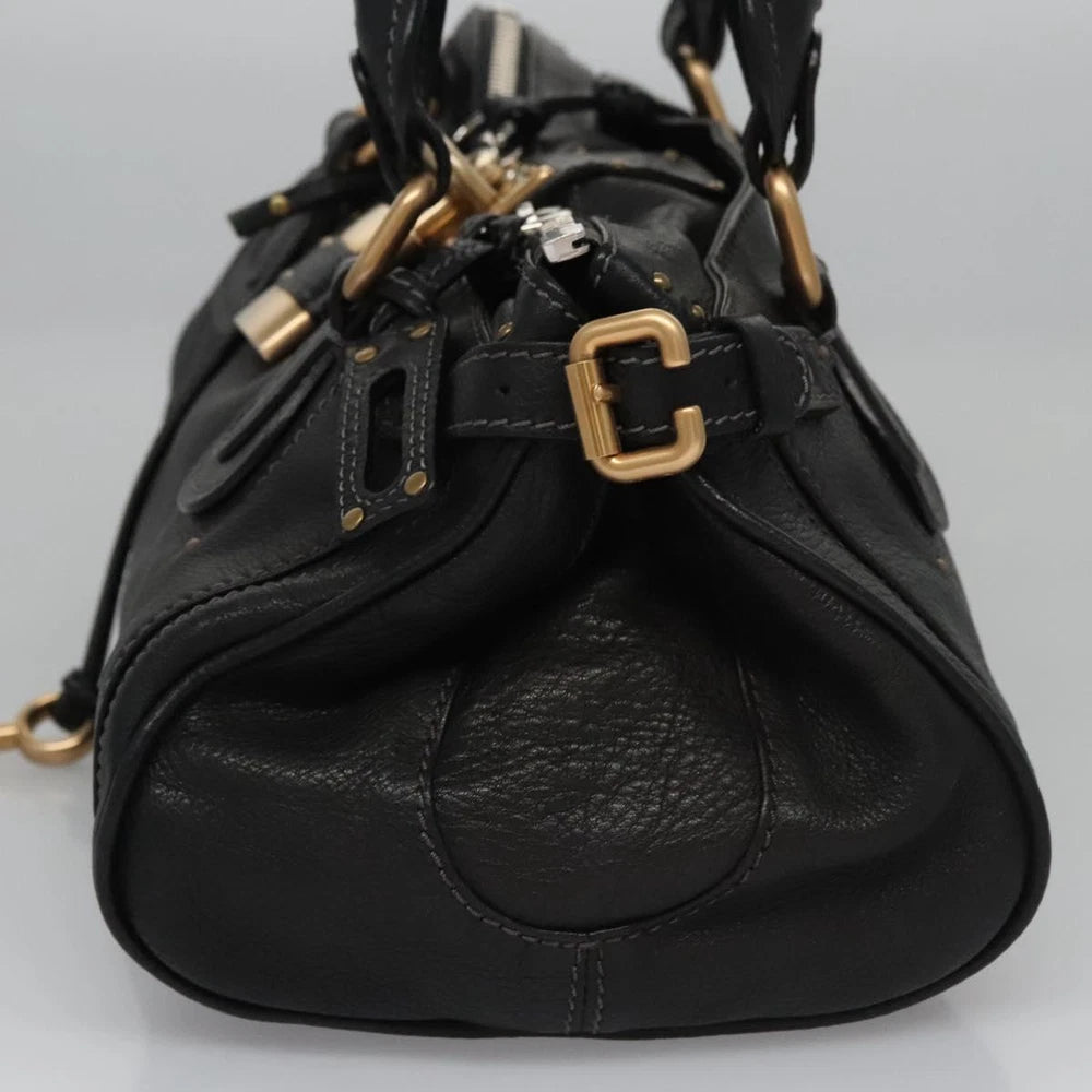 CHLOE PADDINGTON BAG BLACK LEATHER