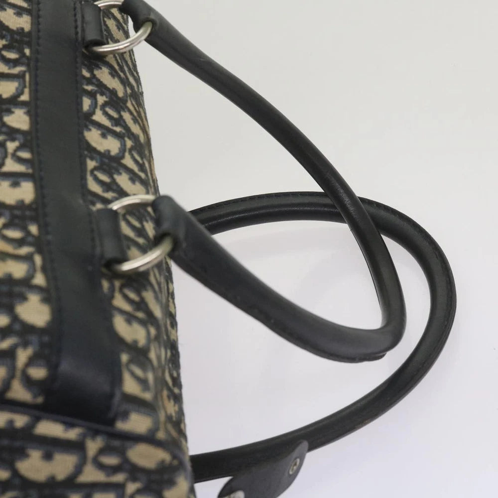 Dior Boston Bag Vintage - Navy Trotter Canvas