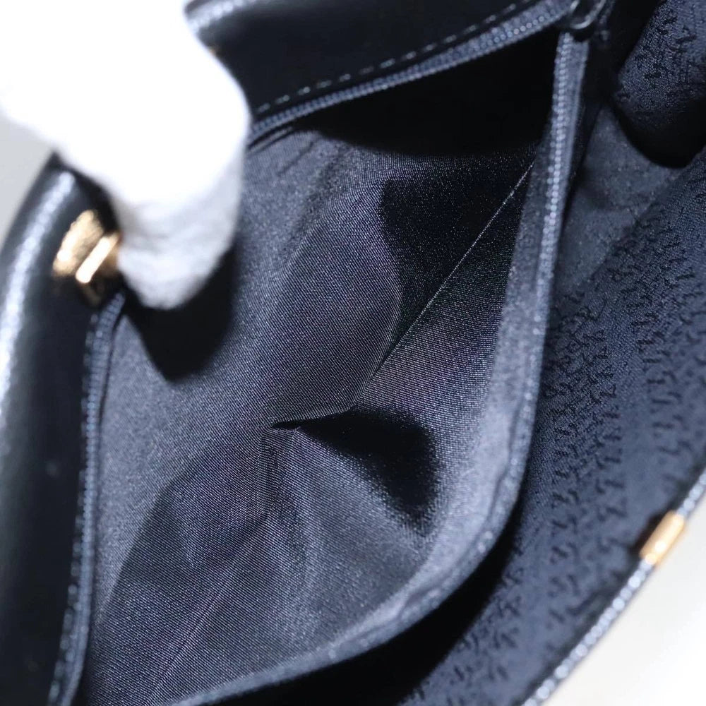 SAINT LAURENT CLUTCH BLACK LEATHER