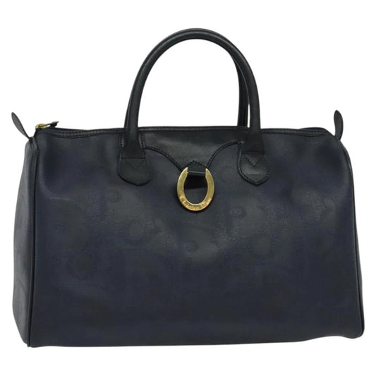 Vintage Dior Boston Bag - Navy Trotter Canvas