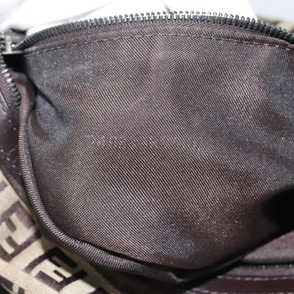 FENDI MAMMA BAGUETTE ZUCCHINO CANVAS BEIGE