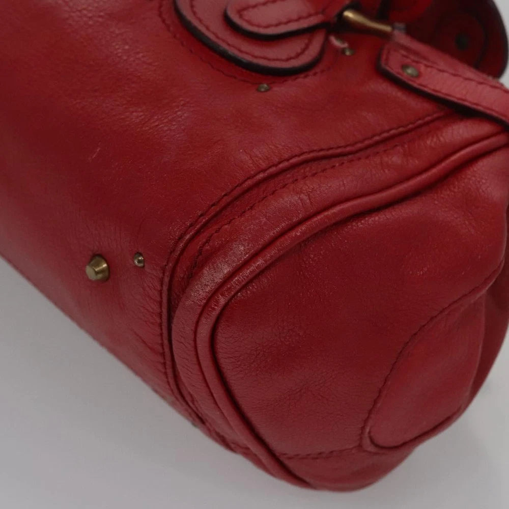 CHLOE PADDINGTON BAG RED LEATHER