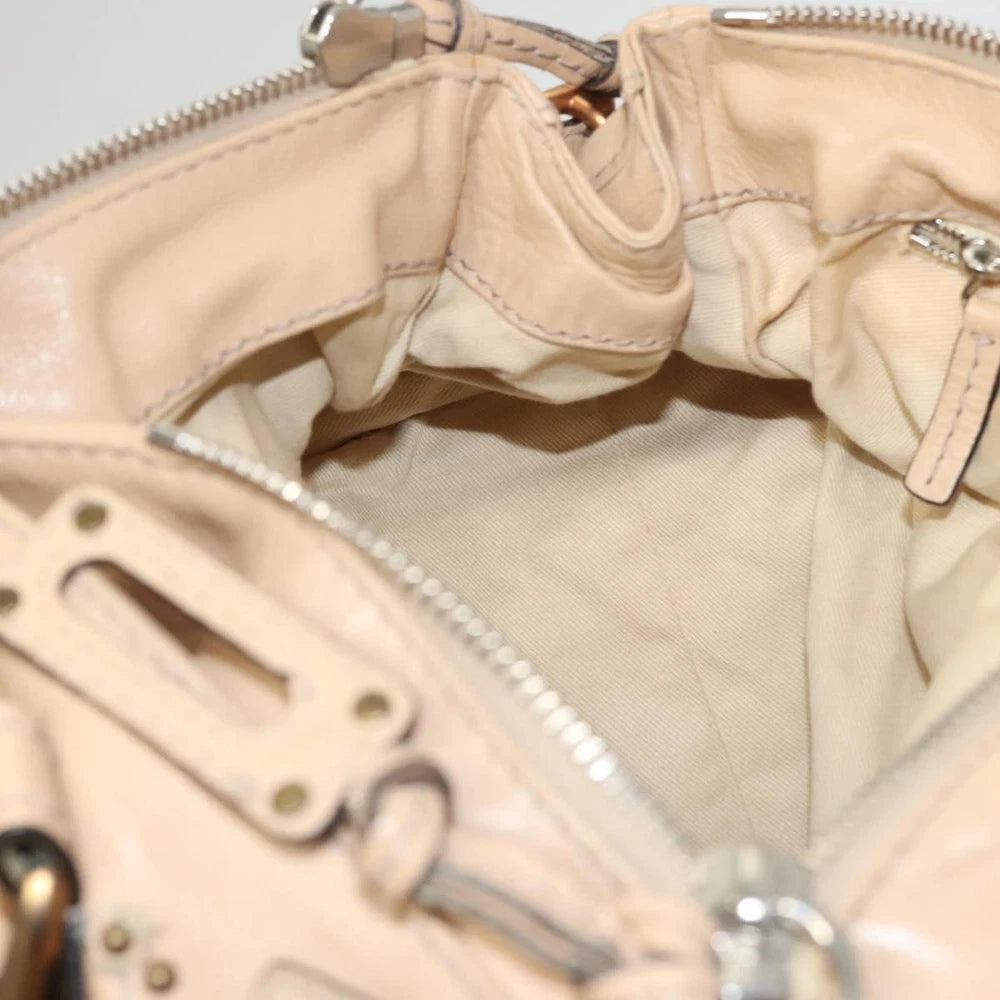 CHLOE PADDINGTON BEIGE LEATHER