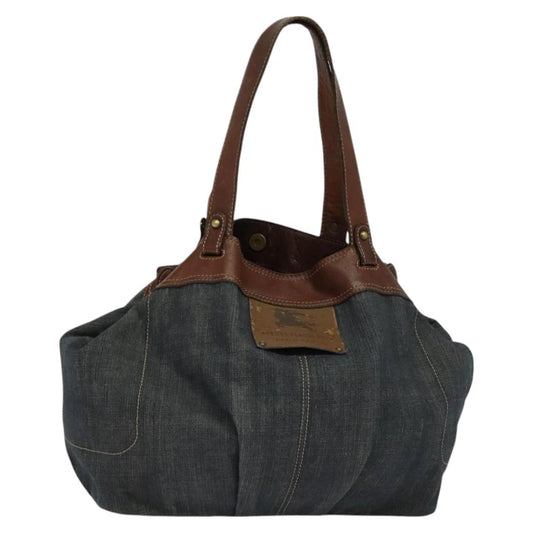 Vintage Burberry Tote Bag - Blue Denim