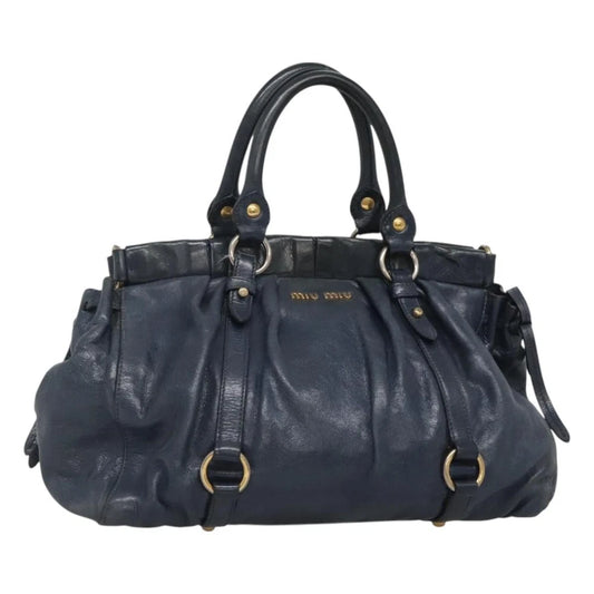 Vintage Miu Miu Bag - Navy Leather