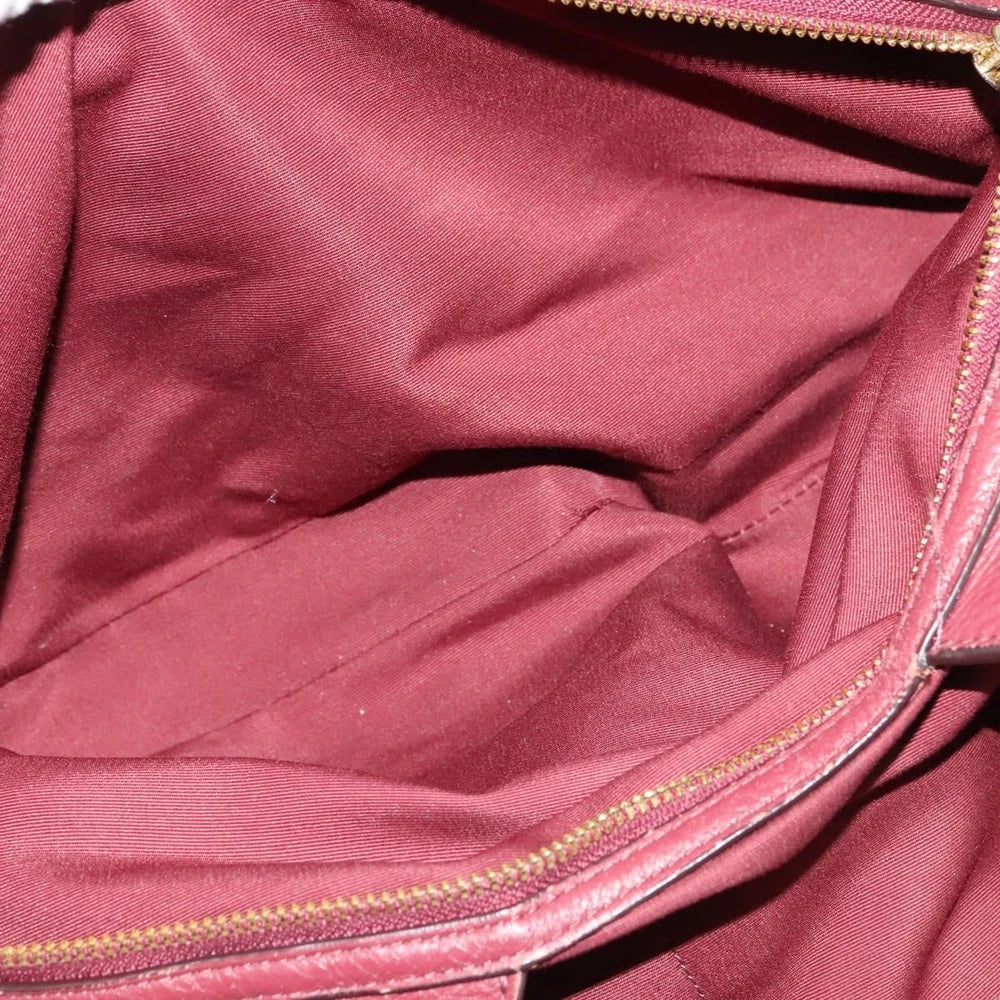 COACH TOTE BAG RED LEATHER